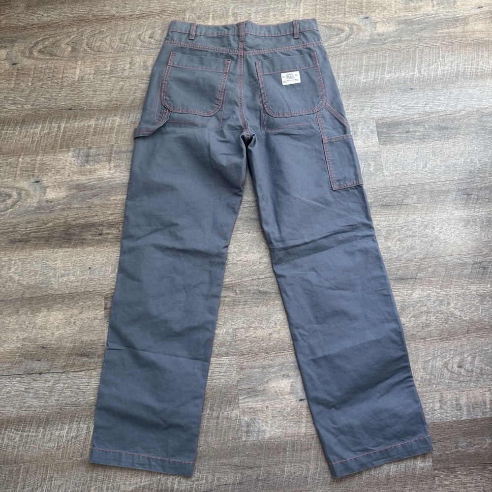 BDG Urban Outfitters Gray Red Stitch Straight Carpenter Pants Cotton 28 - Picture 7 of 12